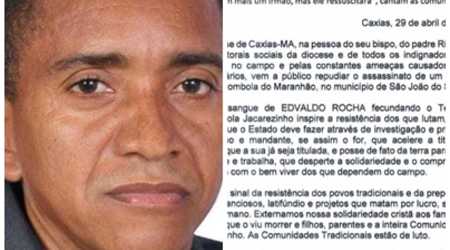 Diocese de Caxias repudia assassinato de líder quilombola